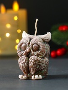 Свеча новогодняя декоративная «Филюшка», 50×65 мм, коричневый - фото 809250170