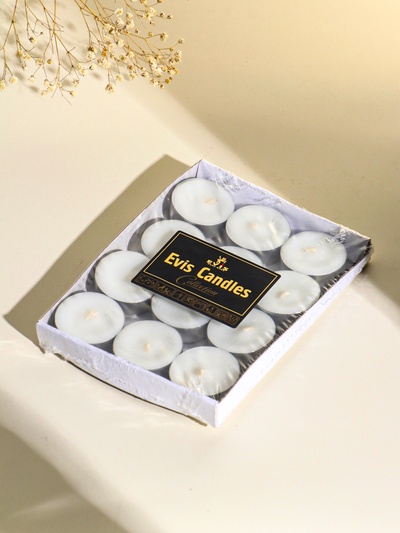 Набор свечей чайных 12 шт., d=37 мм, 15 г, 3 ч. горения