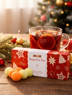 Бомбочки для ванны Happy New Year, аромат праздничный пунш, набор 12 шт. × 20 г, URAL LAB - фото 809250252