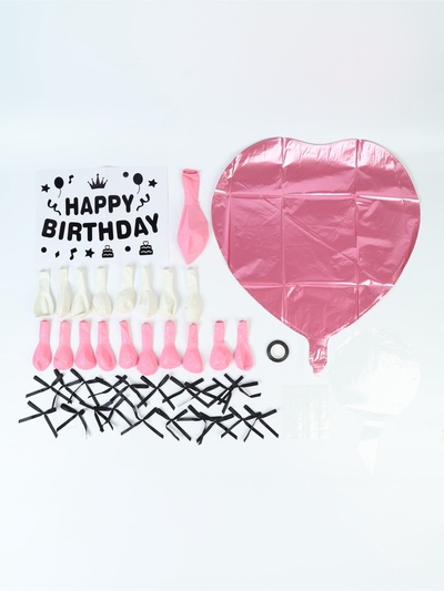 Воздушные шары, набор «Розовый», 44 предмета