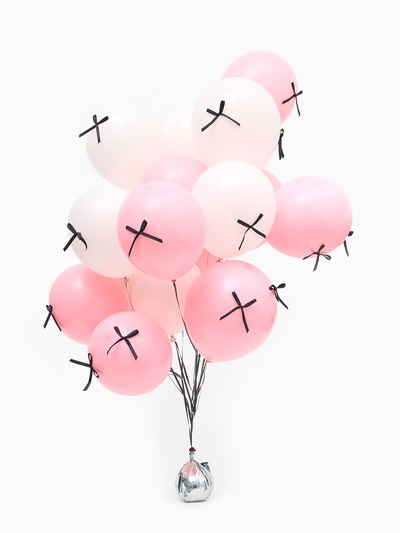 Воздушные шары, набор «Розовый», 44 предмета