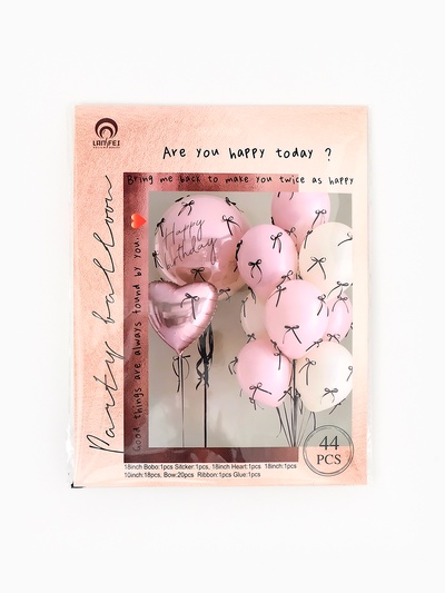 Воздушные шары, набор «Розовый», 44 предмета