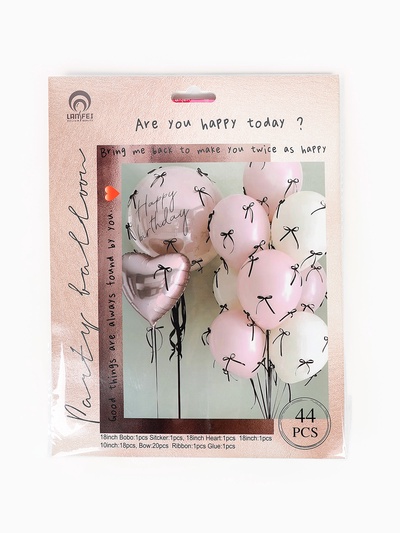 Воздушные шары, набор «Розовый», 44 предмета