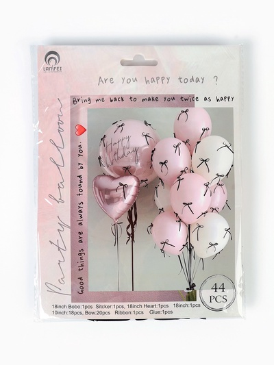Воздушные шары, набор «Розовый», 44 предмета
