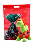 Сладкий новогодний подарок «Кубик», конфеты + игрушка, детский, 500 г - фото 118585693