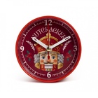 Будильник «Щелкунчик», плавный ход, 8×8 см, красный - Фото 1