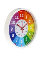 Часы настенные «Обучающие 2», детские, плавный ход, d=30 см, белые - Фото 3