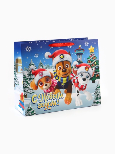 Пакет подарочный «С Новым годом!», XL 40×49×19 см