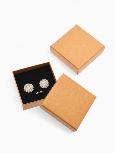 Коробочка подарочная под набор «Крафт», 9×9 см, фасовка 6 шт., бежевая