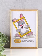 Фоторамка для фото 21×30 см, А4 Daniele, пластик, золотистая - Фото 1