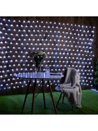 УЦЕНКА Гирлянда «Сеть» 2×3 м, IP44, УМС, прозрачная нить, 384 LED, свечение белое, 220 В - Фото 5
