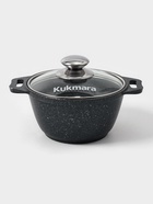 УЦЕНКА Кастрюля 1 л со стеклянной крышкой, АП (темный мрамор) - Фото 5