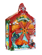 Сладкий новогодний подарок «Теремок», игрушка + конфеты + раскраска, детский, 400 г - фото 118585760