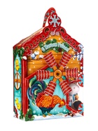 Сладкий новогодний подарок «Теремок», игрушка + конфеты + раскраска, детский, 400 г - фото 118585761