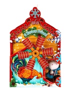 Сладкий новогодний подарок «Теремок», игрушка + конфеты + раскраска, детский, 400 г - фото 118585763