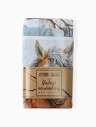 Набор кухонных полотенец «Доляна. Морозное утро», 28×44 см - 3 шт., вафля 160 г/м² - фото 7571937