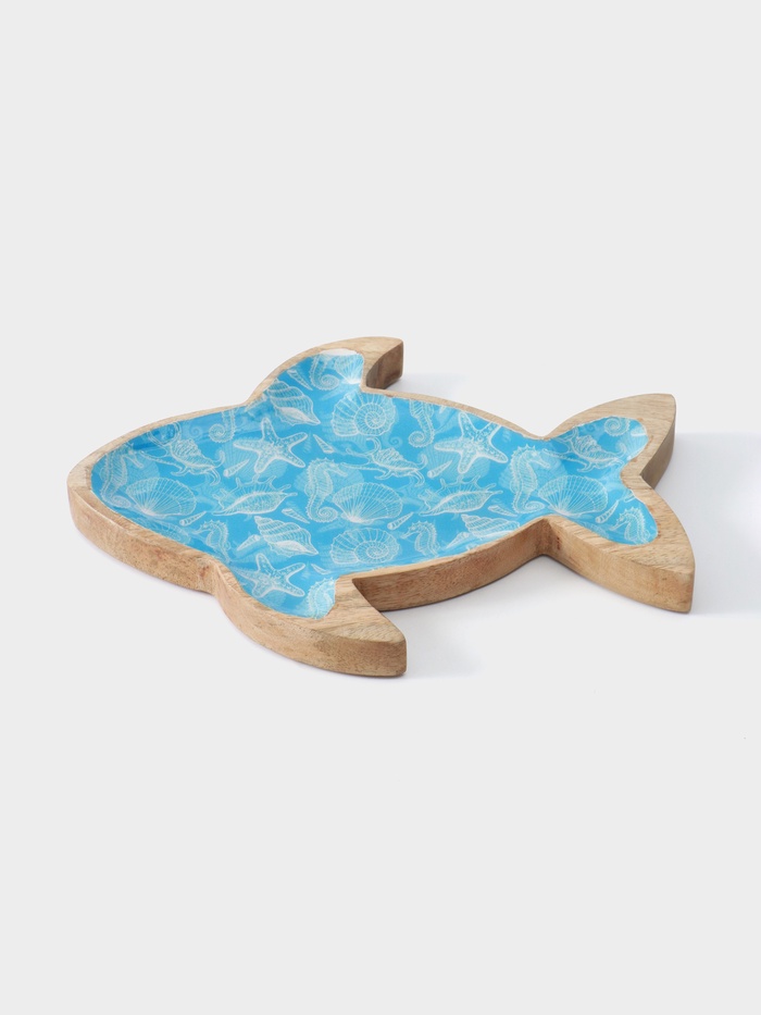Блюдо сервировочное «Рыбка», 2×25×33 см, дерево