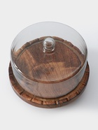 Клош стеклянный, 22×22×20 см, дерево - Фото 3