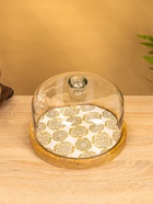 Клош стеклянный, 24×24×18.5 см, дерево - Фото 2