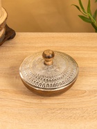 Сахарница "Алюм" 15х15х11 см, алюминий, дерево - фото 7104447