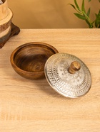 Сахарница «Алюм», 15×15×11 см, алюминий, дерево - Фото 3