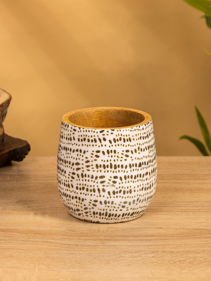 Стакан «Зебра», 10×10×10 см, дерево - Фото 1