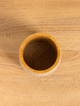 Стакан «Зебра», 10×10×10 см, дерево