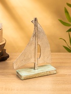 Сувенир «Парусник», 6×17×24 см, алюминий, дерево - Фото 2