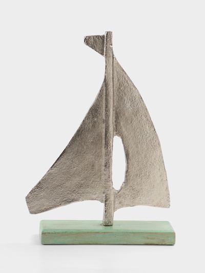 Сувенир «Парусник», 6×22×32 см, алюминий, дерево