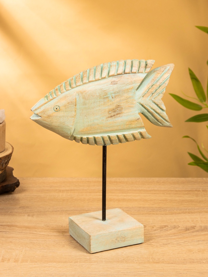 Фигурка сувенирная «Рыбки», дерево