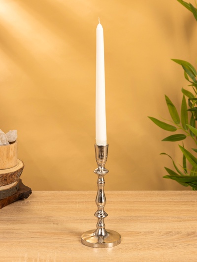 Подсвечник «Зима», 8.5×8.5×21 см, алюминий, серебристый