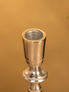 Подсвечник «Зима», 8.5×8.5×21 см, алюминий, серебристый - Фото 4
