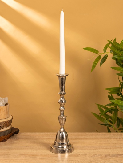 Подсвечник «Юла», 9.5×9.5×32 см, алюминий