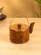 Подставка под горячее «Чайник», с золотыми вставками, набор 6 шт., 10×12×8 см, дерево шишам 10722009