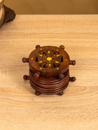 Подставка под горячее «Штурвал», набор 6 шт., 12×11.5×6.8 см, дерево шишам 10722011