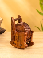 Подставка под горячее «Кресло», набор 6 шт., 14×10×6.5 см, дерево шишам 10722015