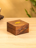 Шкатулка «Фазы Луны», 10×10×6 см, дерево шишам - фото 809251255