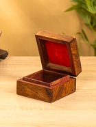 Шкатулка «Пентакль», 10×10×6 см, дерево шишам - фото 809251258