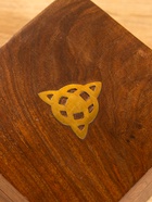 Шкатулка «Трикветр», 10×10×6 см, дерево шишам - фото 809251268