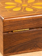 Шкатулка «Цветок», 10×10×6 см, дерево шишам - фото 809251277