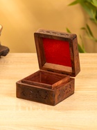 Шкатулка резная, 10×10×6 см, дерево шишам - фото 809251287