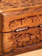 Шкатулка резная, 10×10×6 см, дерево шишам - фото 809251292