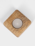 Подсвечник для чайной свечи "Квадрат" 8х8х2,5 см, дерево шишам  (артикул 10722025)  большой выбор товаров оптом и в розницу по низким ценам с доставкой