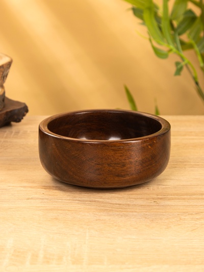 Чаша «Гладь», 13×13×5.5 см, дерево шишам