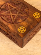 Шкатулка резная «Пента», 18×13×6 см, дерево шишам - фото 809251371