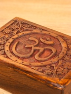 Шкатулка резная «Ом», 18×13×6 см, дерево шишам - фото 809251378