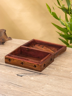 Шкатулка резная «Хранитель», 18×13×6 см, дерево шишам