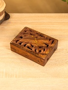 Шкатулка резная «Хранитель», 18×13×6 см, дерево шишам - фото 809251383