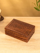 Шкатулка резная «Холи», 18×13×6 см, дерево шишам - фото 809251390