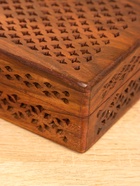 Шкатулка резная «Холи», 18×13×6 см, дерево шишам - фото 809251392